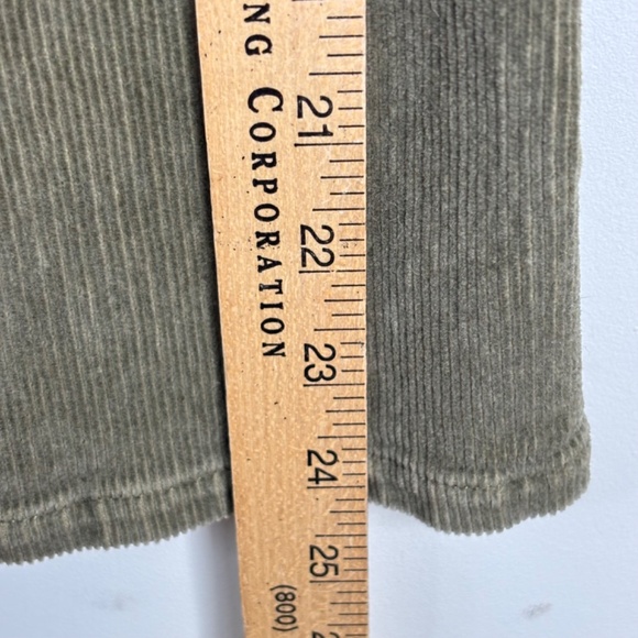 VTG 90s Sag Harbor Corduroy Jacket L Green Chore Coat Fall Retro Gilmore Friends - Picture 8 of 9